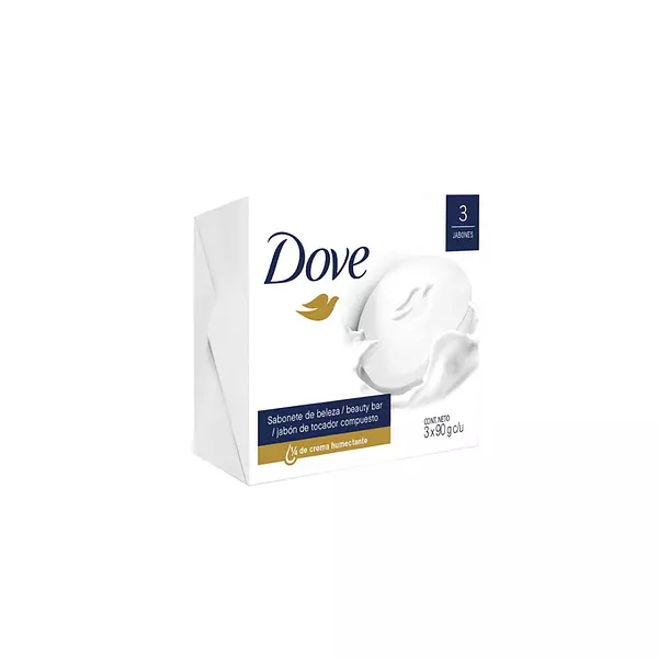 Jabon Baño Dove x 90gr Blanco Tripack