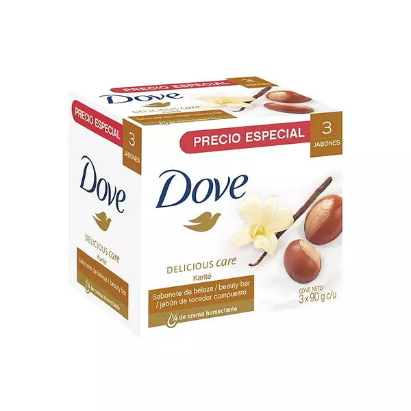 Jabon Baño Dove x 90gr Karite Tripack