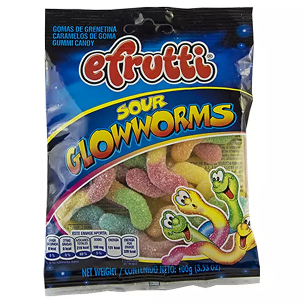 EFrutti Gomas x 100gr Sour Glowworms