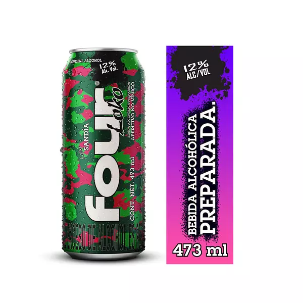 Aperitivo Four Loko Sandia 473ml