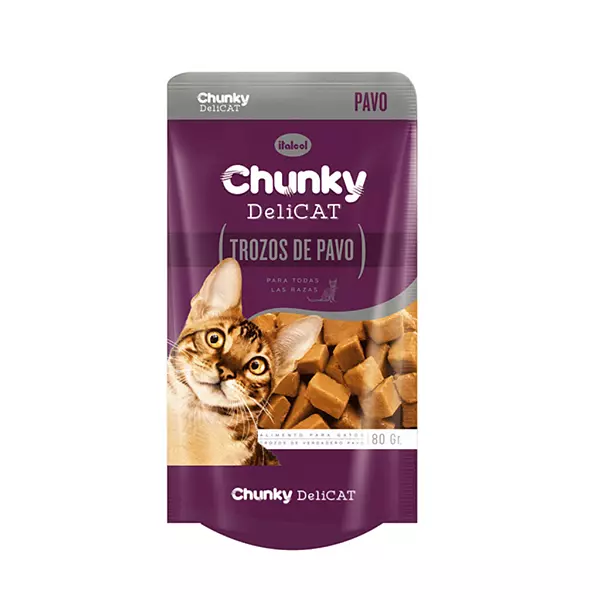 Pouche Delicat Chunky Trozos de Pavo 80g