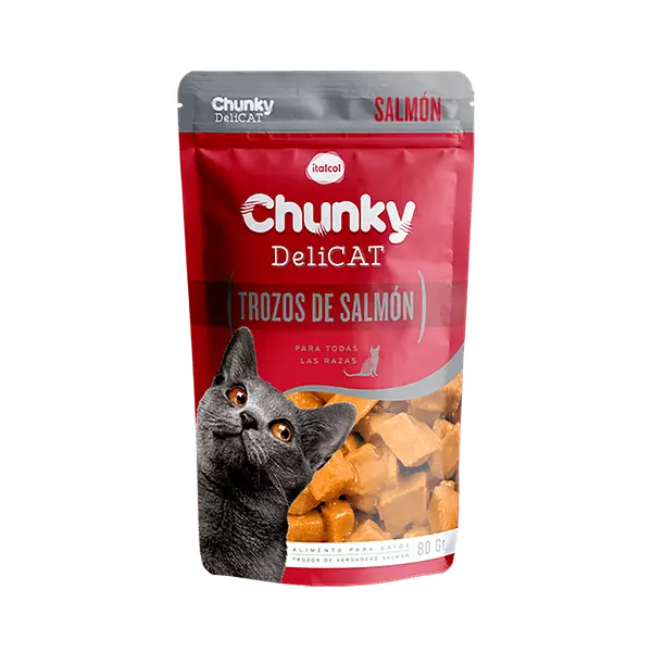 Pouche Delicat Chunky Trozos de Salmon 80g