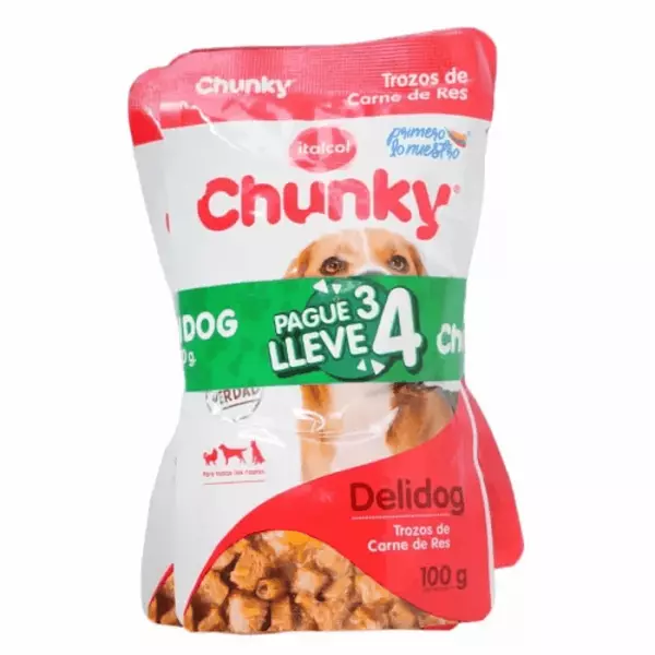 Pounches Delidog Chunky Pg 3 Llv 4 100g