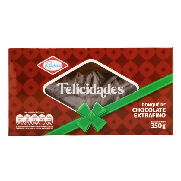 Ponque Ramo Felicidades Chocolate 350g