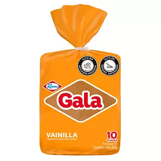 Ponque Gala Bloque Vainilla 400g