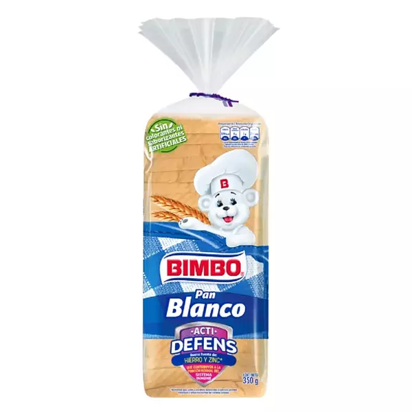 Pan Bimbo Blanco Acti Defens Mediano 350g