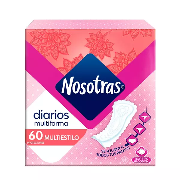 Protectores Nosotras Diarios Multiestilo 60 Und