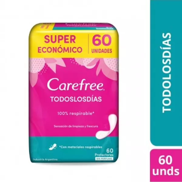 Protectores Carefree 60und Sin Perfume