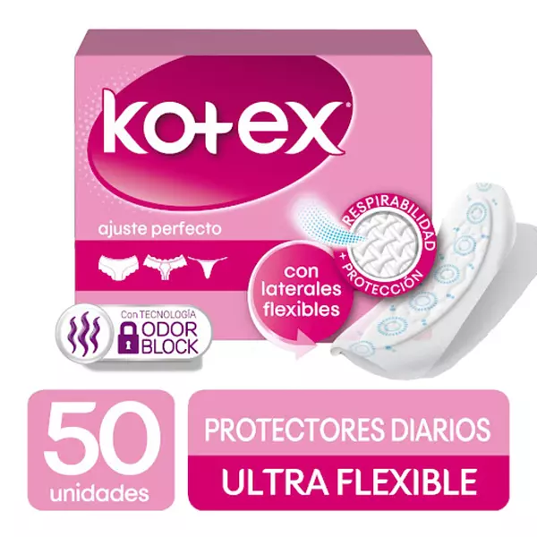 Protectores Kotex Ultra Flexible 50 Und