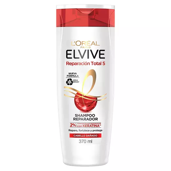 Shampoo El Vive Reparacion Total 5+ 370ml