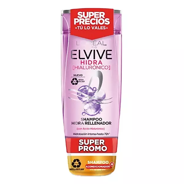 Shampoo El Vive Hidra Hialuronico Pack 370ml + 370ml Acond