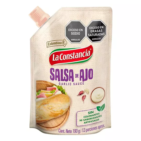 Salsa De Ajo La Constancia 190g