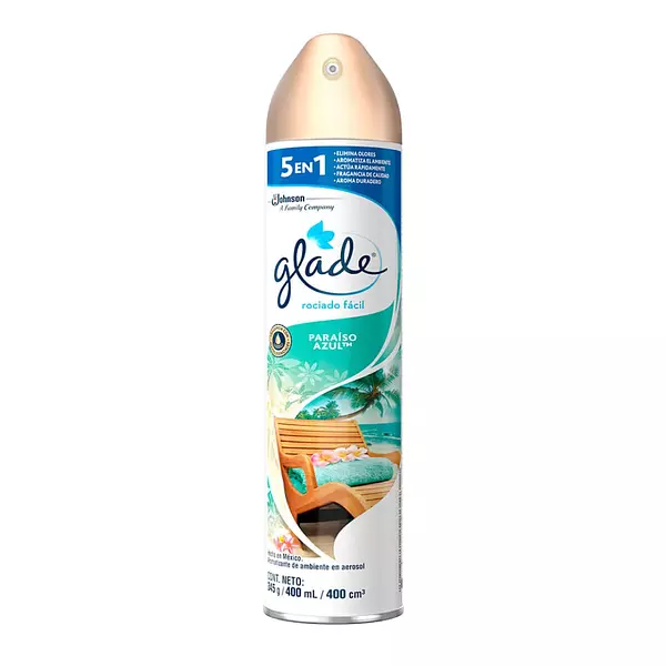 Ambientador Glade 5 De 1 Paraiso Azul 400ml