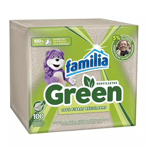 Servilleta Familia Green 100 Und