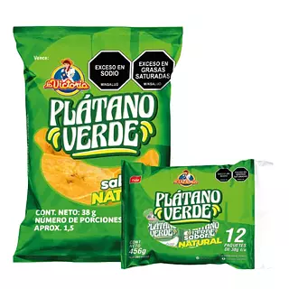 Pasabocas La Victoria Platano Verde 70g