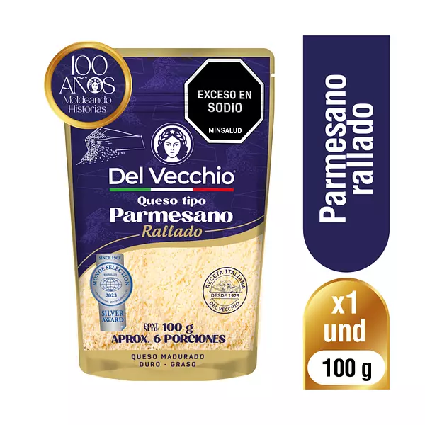 Queso Parmesano Del Vecchio 100g