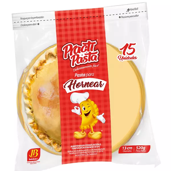 Masa Para Empanadas Practi Pasta Hornear 520g