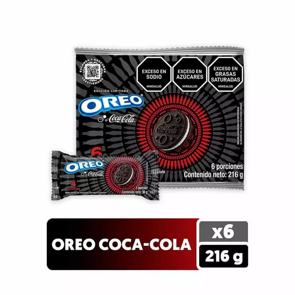 Galleta Oreo Coca Cola 6*36g