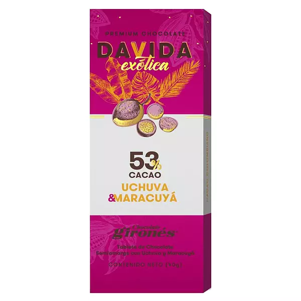 Chocolatina Uchuva & Maracuya 53% 40g