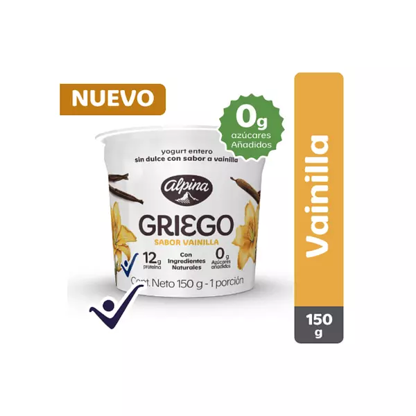 Yogurt Griego Alpina Vainilla 150g