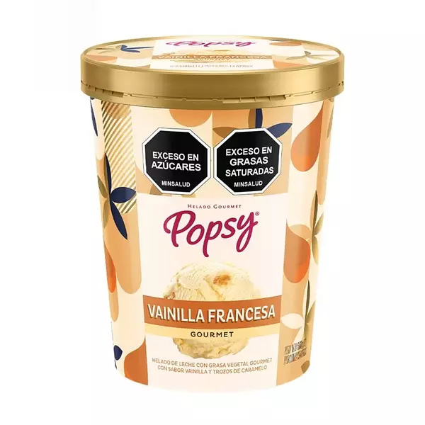 Popsy Helado Gourt. Esp Vain. Francesa Litro