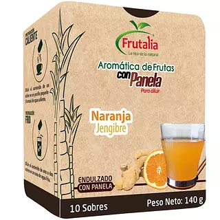 Aromatica Frutalia De Panela 10und Naranja Jengibre