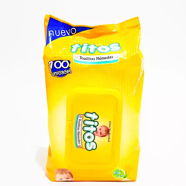 Pañitos Húmedos Titos 100 Und