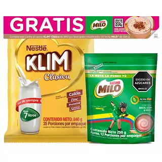 Leche Klim Instantanea Fortificada 840g