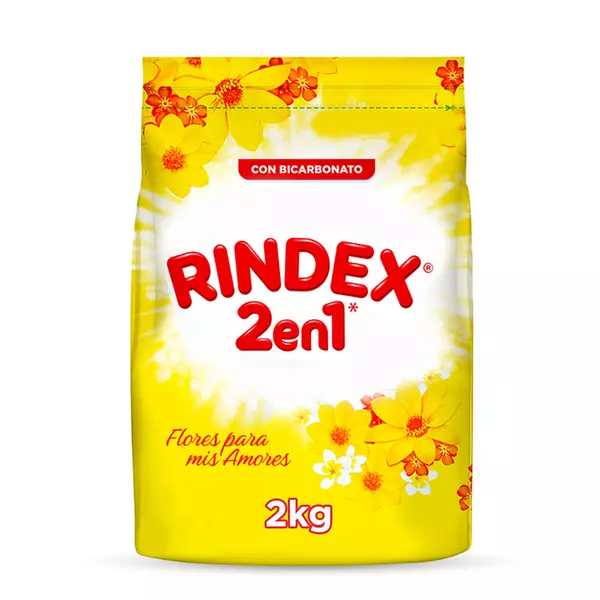 Detergente Rindex 2en1 Flores Para Mis Amores 2k