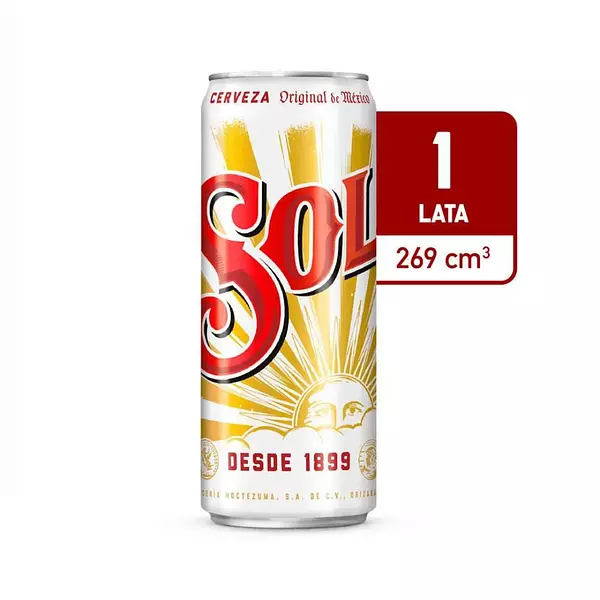 Cerveza Sol Lata 269ml