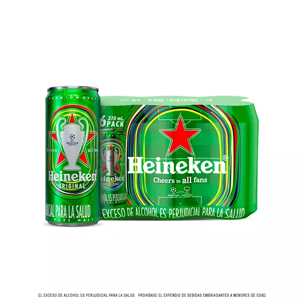 Cerveza Heineken Lata 6*310ml