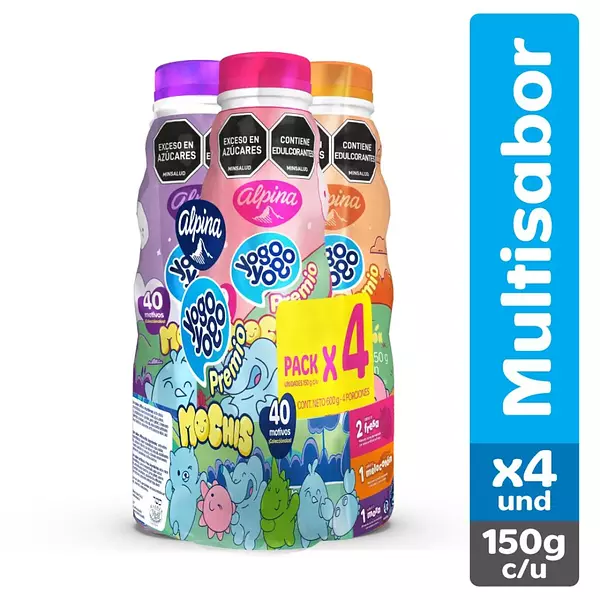 Alimento Lacteo Yogoyogo Premio Fourpack 150g