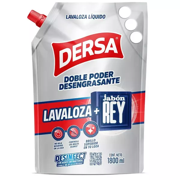 Lavaloza Dersa + Jabon Rey Doypack 1800ml