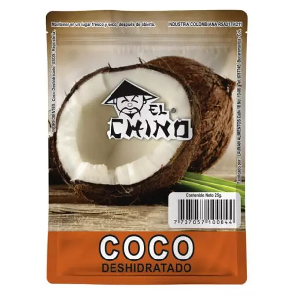 El Chino Coco Deshidratado 25g