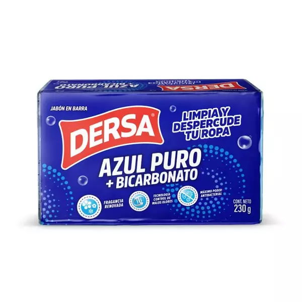 Jabon En Barra Dersa Azul Puro 230g