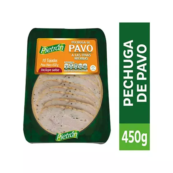 Pechuga De Pavo Pietran 450g