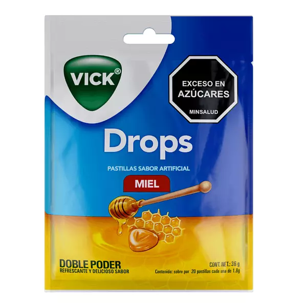 Vick Pastillas Drops Miel 36g