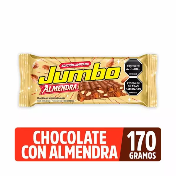 Chocolatina Jumbo Almendra 170g