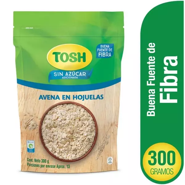 Avena Tosh En Hojuela Sin Azucar 300g