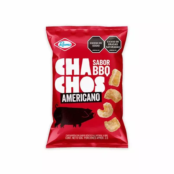 Chicharron Chachos Americano Bbq 50g