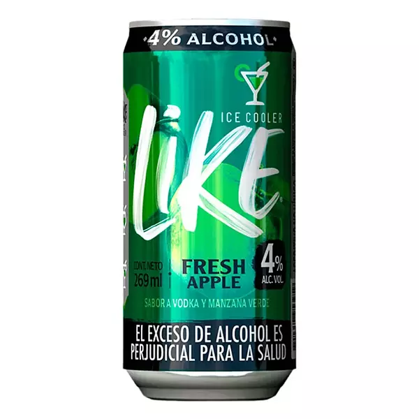 Aperitivo Like Manzana Verde Lata 269ml