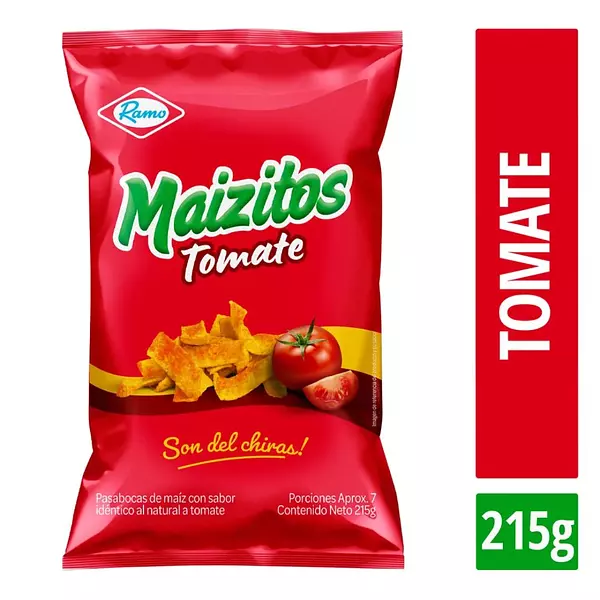 Pasabocas Maizitos Tomate 215g