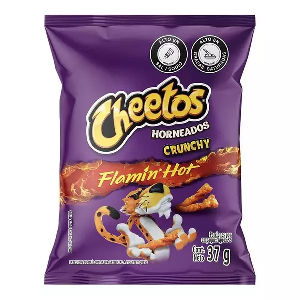 Pasabocas Cheetos Horneados Faming Hot 75g