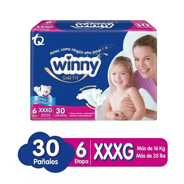 Pañal Winny Gold Etapa 6xxxg 30und