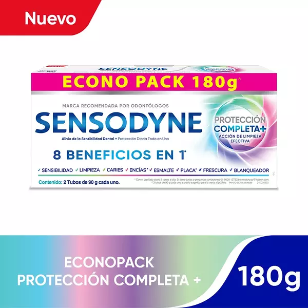 Crema Dental Sensodyne Proteccion Completa 2*90g