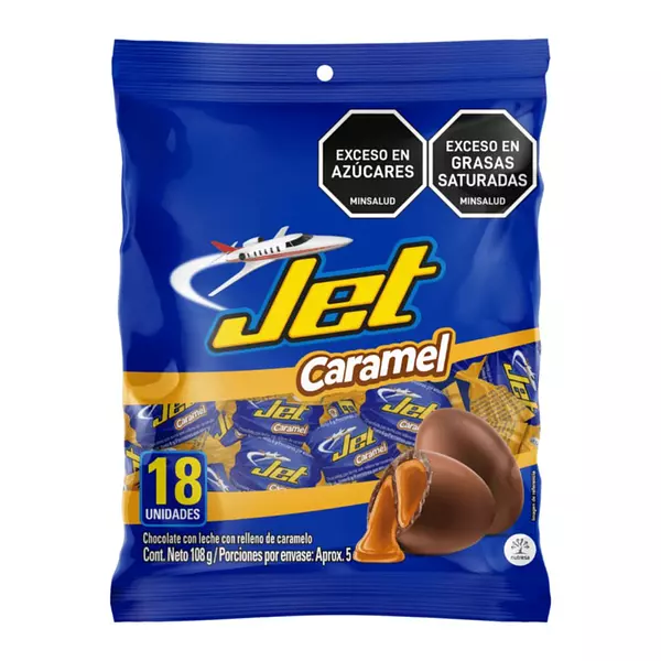 Chocolatina Jet Carmel 18*6g