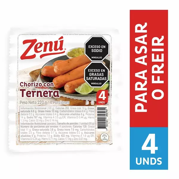 Chorizo Zenu Ternera 220g