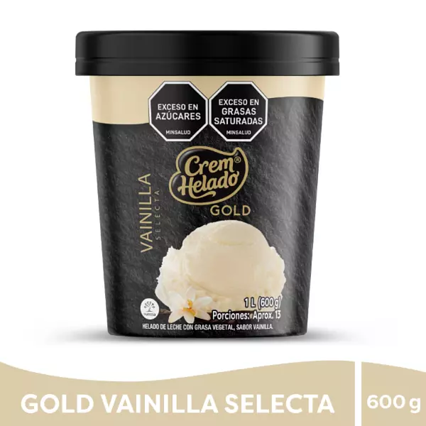 Helado Crem Helado Gold Vainilla 600g