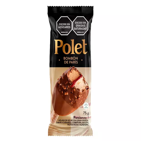 Helado Polet Paleta Bombon Paris 75g