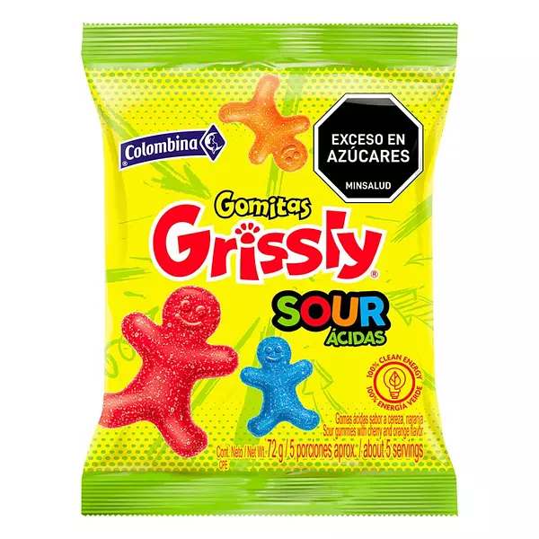 Gomas Grissly Sour 72g